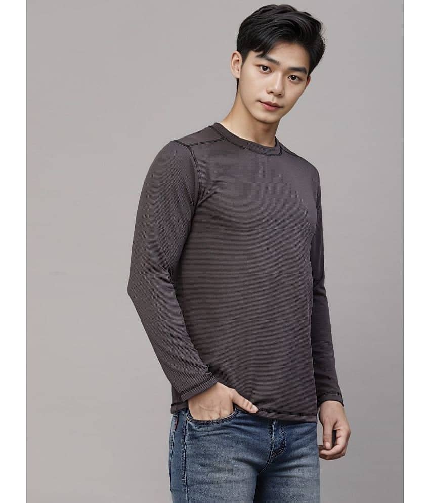 Rigo Pack of 1 Polyester Regular Fit Men's T-Shirt ( Beige )