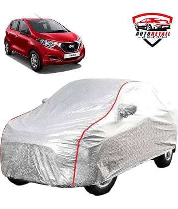 AutoRetail Car Body Cover for Maruti Suzuki Alto 800 [2012-2015] With Mirror Pocket ( Pack of 1 ) , Silver