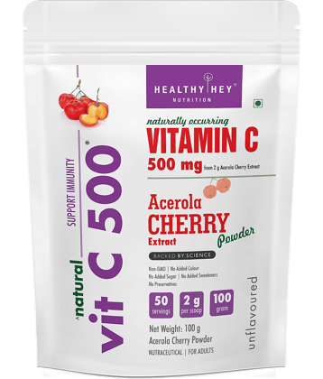 HEALTHYHEY NUTRITION Vitamin C Powder 500 mg ( Pack of 1 )