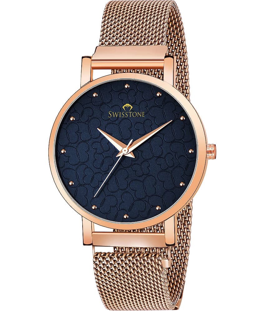 Swisstone Rose Gold Metal Analog Womens Watch