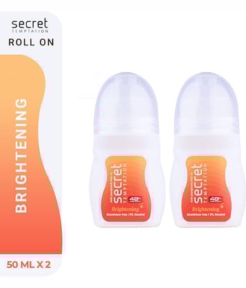 secret temptation Brightening Deodorant Roll-on - For Women (100 ml, Pack of 2)