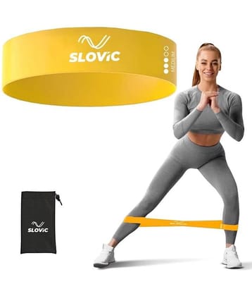 Slovic Rubber Compact Resistance Band Yellow - Light Resistance