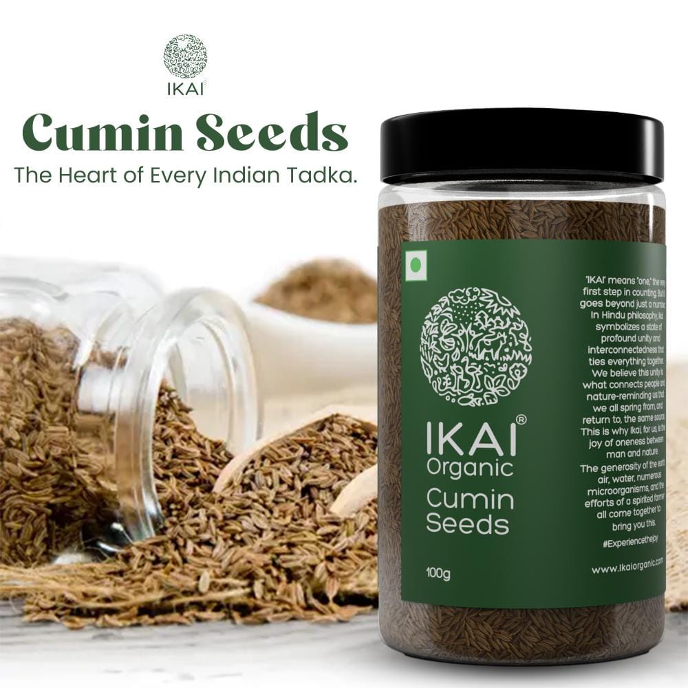 Organic Cumin Seeds | Sabut Jeera | Pure | Healthy & Aromatic | 100g