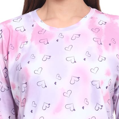 Vieviana Croptop Nightwear|Ev16101-Purple / S