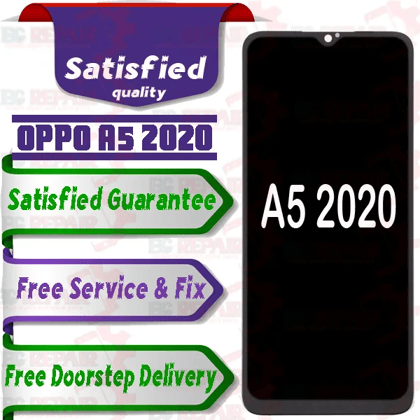 Oppo A5 2020 Combo LCD with Touch Screen for A5 2020  Black (display glass combo folder)