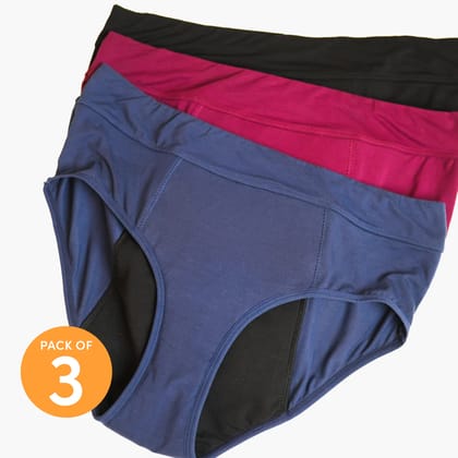 Hip hugger Lovers - Black, Navy, Wine (Pack of 3)