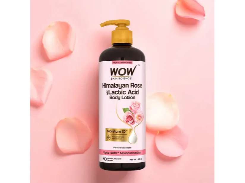 WOW Himalayan Rose With Lactic Acid Body Lotion - Buy 1 Get 1 Free - 2 x 200ml (Total 400 ml) - Clearance sale 