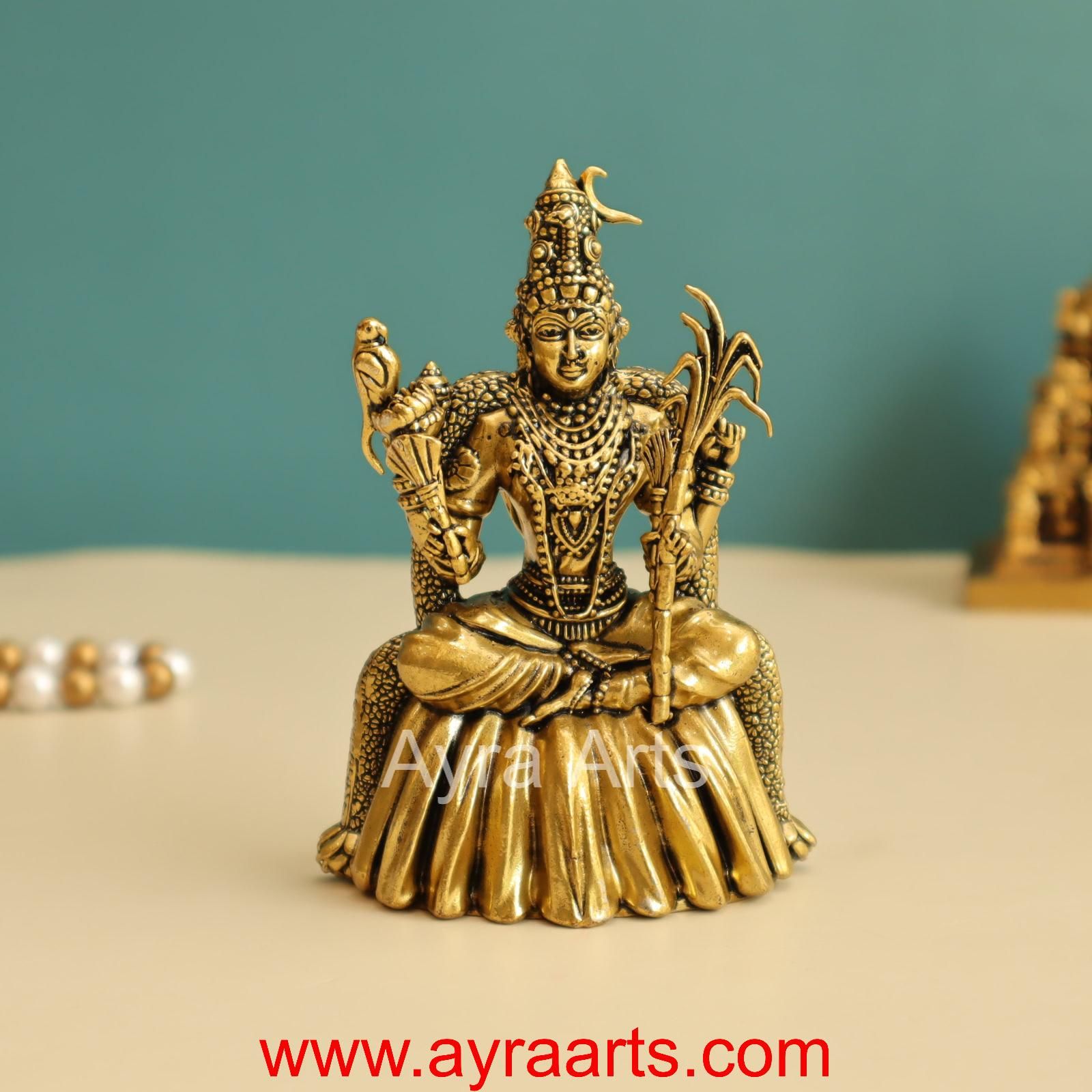Premium Brass New Lalitadevi Rajarajeshwari Idol - 4 in Height