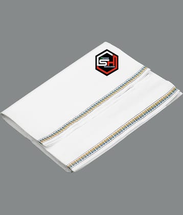 Shyam Handloom Cotton Men's Lungi White ( Pack of 1 )