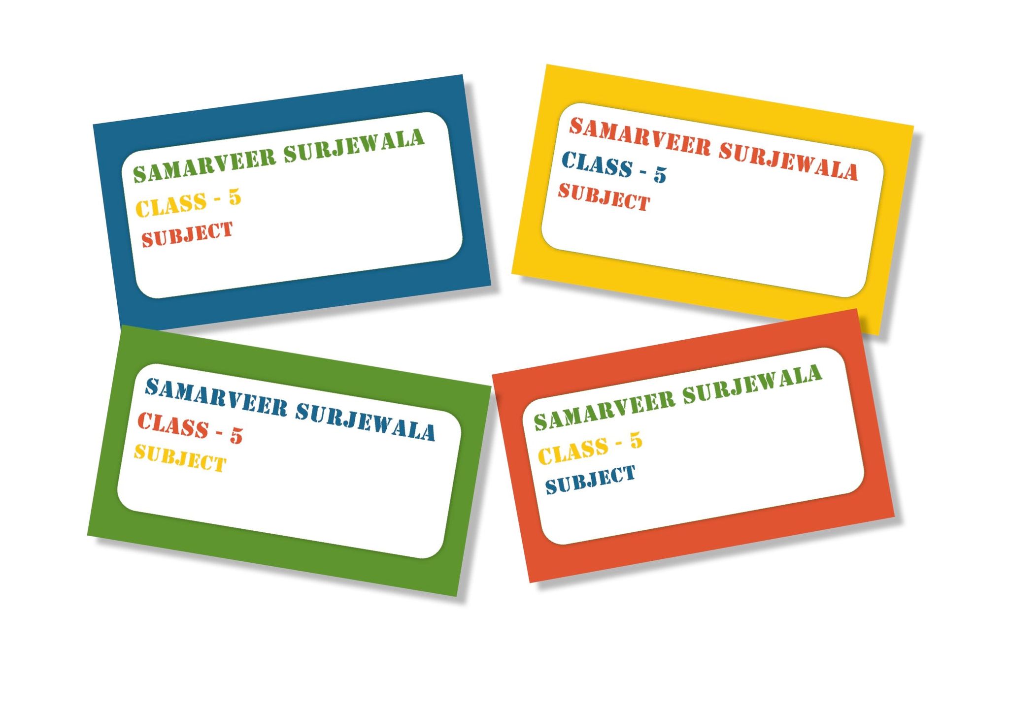 Book Labels - Colour Me bold-12