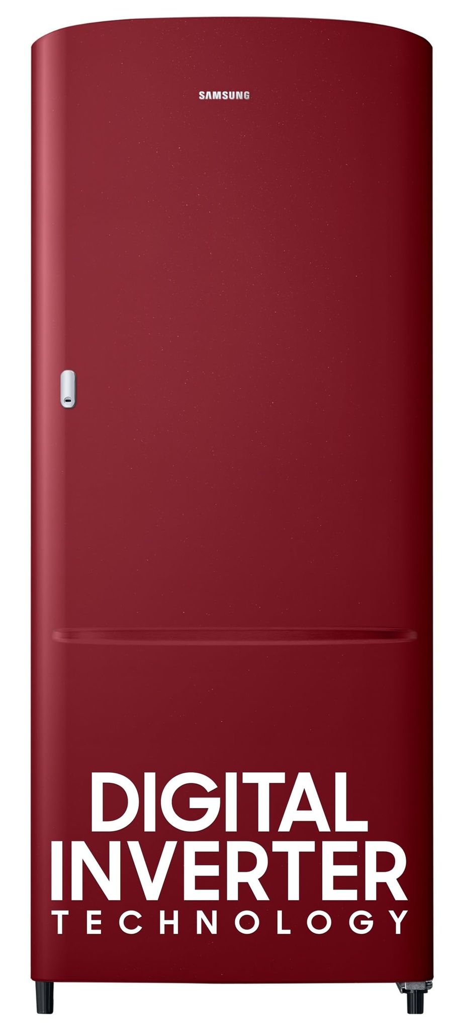 Samsung 183 L, 2 Star, Digital Inverter, Direct-Cool Single Door Refrigerator (RR20C11C2RH/HL, Scarlet Red) Samsung 183 L, 2 Star, Digital Inverter, Direct-Cool Single Door Refrigerator (RR20C11C2RH/HL, Scarlet Red) - Scarlet Red / 183