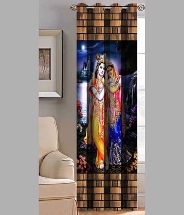 BELLA TRUE Ethnic Blackout Eyelet Curtain 9 ft ( Pack of 1 )  Multicolor