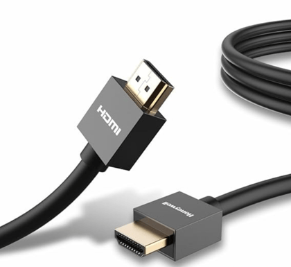 HDMI Cable v2.0 with Ethernet, 3D/4K@60Hz Ultra HD Resolution, 2 Mtr, 18 GBPS Transmission Speed, High-Speed, Compatible with all HDMI Devices Laptop Desktop TV Set-top Box Gaming Console