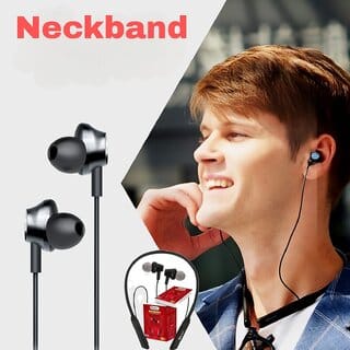 Charkeenb-804 Wireless Neckband in-The-Ear upto 20 Hmusic Controls black_NB-804C