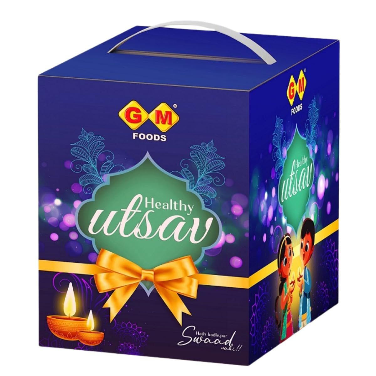 GM Foods Healthy Utsav Diwali Gift Box (1.6 Kg) | Premium Festive Hamper For Gifting Family Friends