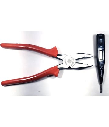 TAPARIA Set of 2 Hand Tool Combo (Plier 210mm/Digital Tester (MDT-81)