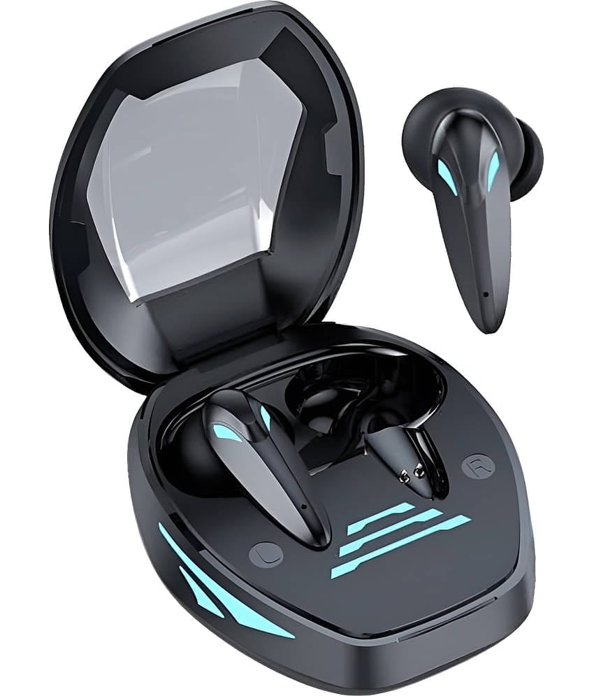VEhop TG09 GAMING HEADSET Bluetooth True Wireless (TWS) In Ear 30 Hours Playback Low Latency,Fast charging IPX4(Splash & Sweat Proof) Black