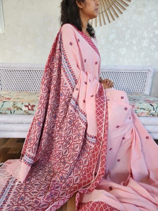 Handwoven Cotton Heavy Saree