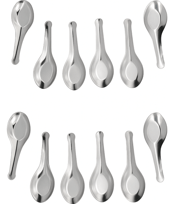 Dynore Heavy Masala spoon Stainless Steel Coffee Spoon Silver ( Pack of 12 )