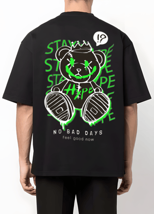 No Bad Days Oversized Premium Cotton T shirt-S