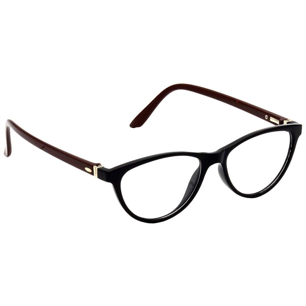 Hrinkar Plastic Full Rim Cat-eyed eyeglasses Men & Women - HFRM-BK-BWN-13