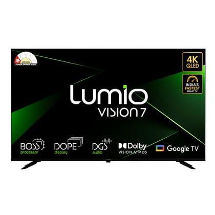 Lumio Vision 7 109 cm (43 inches) 4K Ultra-HD Smart QLED TV FTW1-ADSG Lumio Vision 7 109 cm (43 inches) 4K Ultra-HD Smart QLED TV FTW1-ADSG - Black / 43 inches