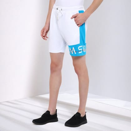 Mens Cotton Rich Lycra Printed Shorts-M