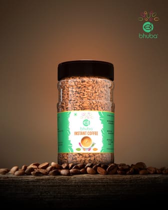 Bhuba Freeze Dried Instant Coffee, 50 gm Glass Jar