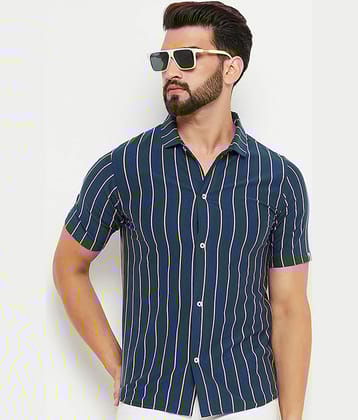 renuovo - Navy 100% Cotton Regular Fit Men's Casual Shirt ( Pack of 1 )