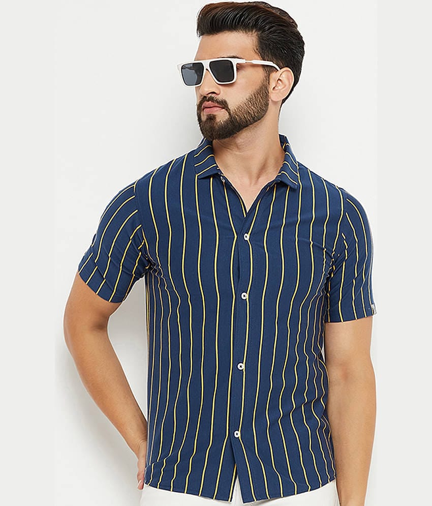 renuovo - Navy 100% Cotton Regular Fit Men's Casual Shirt ( Pack of 1 )