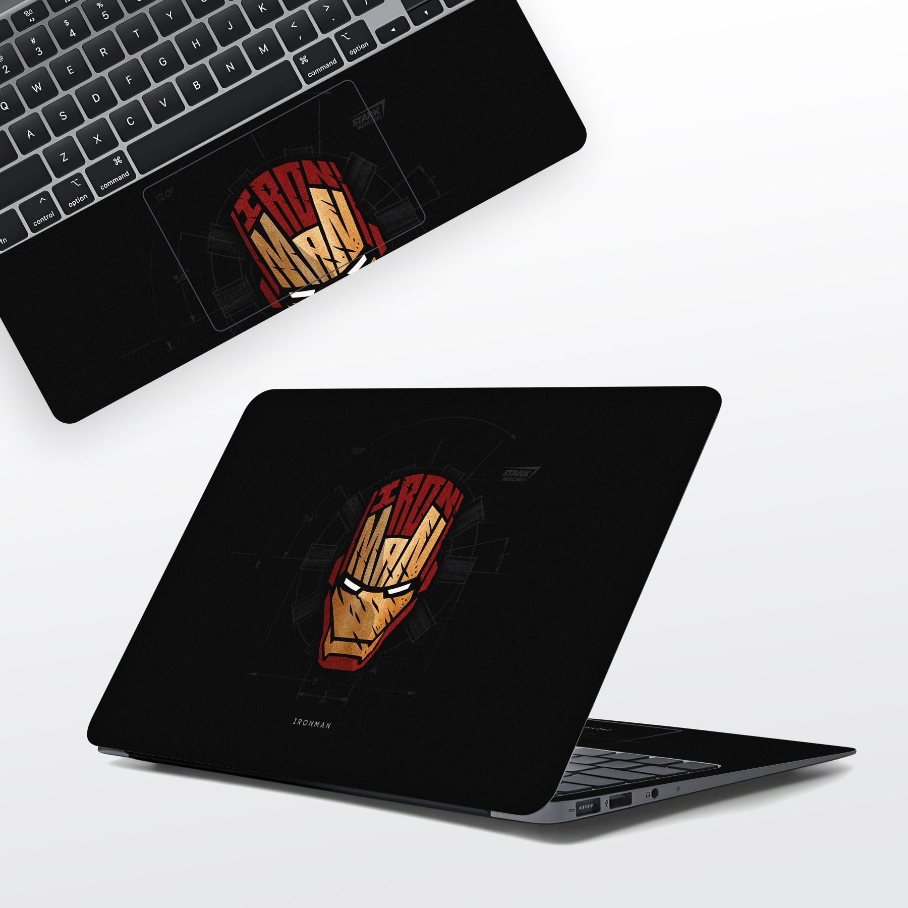 WrapCart Iron Hero Vinyl Laptop Skin with Matt Finish