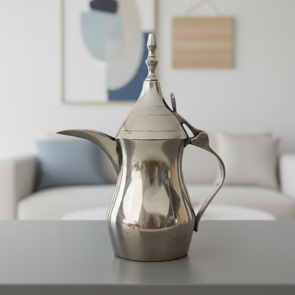 Brass Showpiece Arabic Dallah, Coffee Tea Pot (ZMAS581 B)