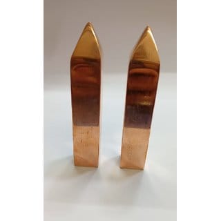 Jinanshi Fashion Pure Copper 4 Inches Pack of 2 Zone Amp Blocker Pecifier for Vastu Correction  Positive Energy