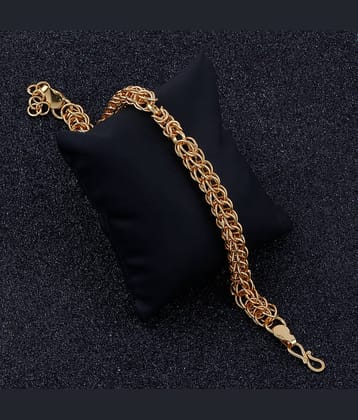 Silver Shine Gold Plated  Awesome Designer Bracelet for men Jewellery