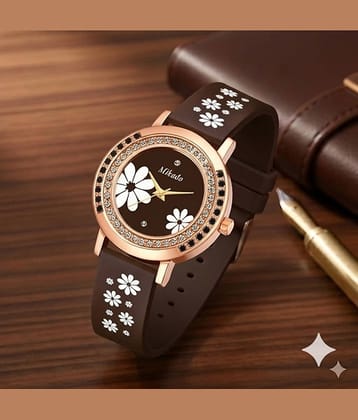 Mikado Brown Silicon Analog Womens Watch
