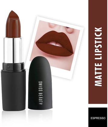 Swiss Beauty Matte Lipstick (Espresso), 3.8gm