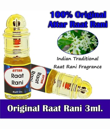 INDRA SUGANDH BHANDAR Attar Raat Rani 3ml ~ Long Lasting Fragrance of Night Queen ~ 100% Perfume 0% Alcohol