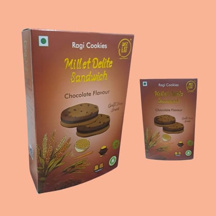 Just Eat Millet Delite Ragi Sandwich Cookies, 100 gm