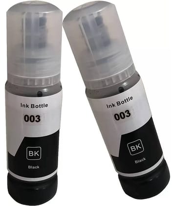 TEQUO L3210 For 003 Black Pack of 2 Cartridge for Ink for EPS0N 003,001, L5190,L3150,L3110,L1110,L4150,L6170,L4160,L6190,L6160