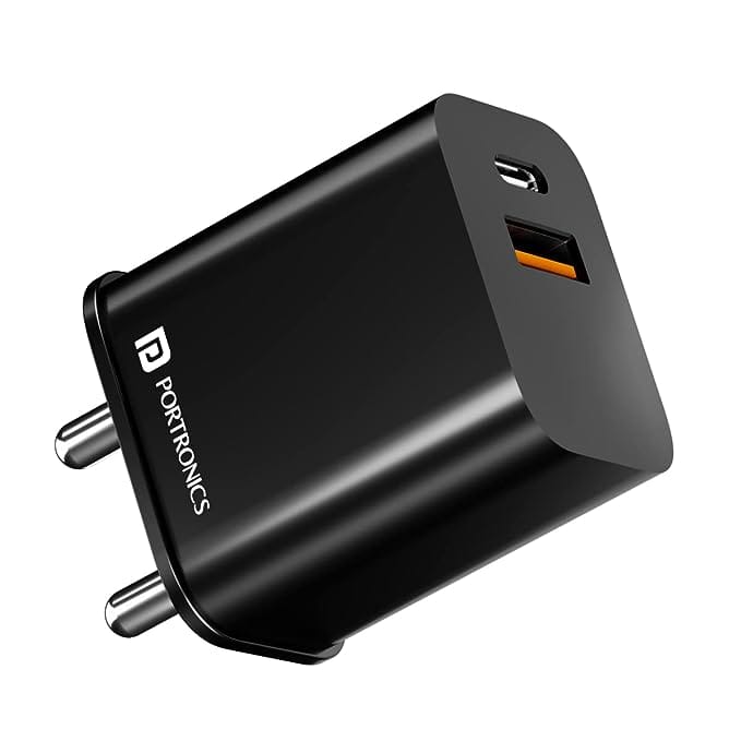 Portronics Adapto 20B 20W PD Charger (Black)