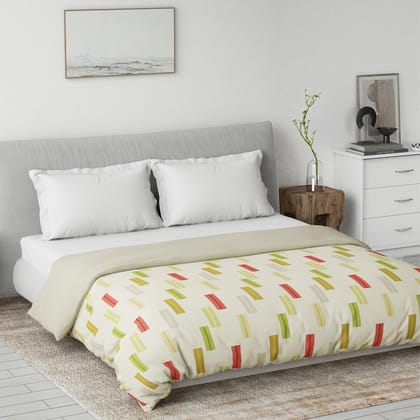 DDECOR - Primary Collection 100% Cotton Stripes Pattern VOIL Queen Dohar |229 CM X 254 CM| - Yellow