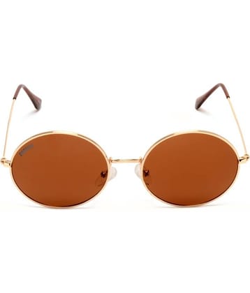 Roadies - Gold Round Sunglasses ( Pack of 1 )