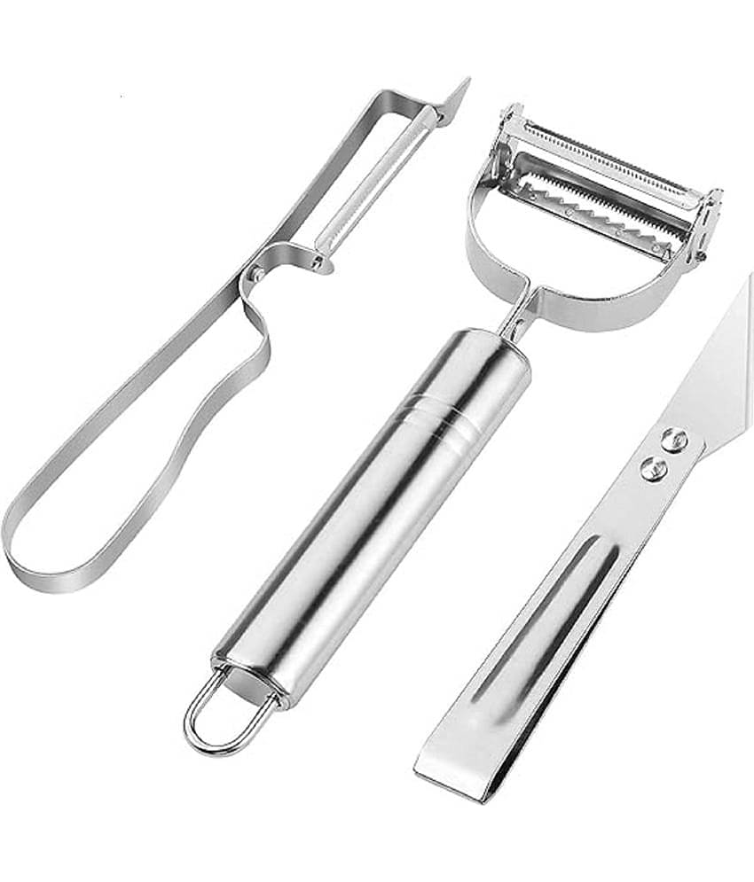 GLOWELL Multicolor Stainless Steel Vegetable Peeler ( Pack of 1 )