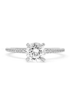 Pretty Enticing Solitaire Sterling Silver Ring-US 6 = 16.5mm Diameter / Silver