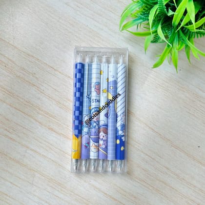 Cute Adorable Design Cutter Pen Pack of 6-Girl