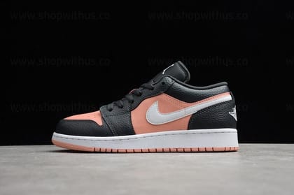 Air Jordan 1 AJ1 Low - Black/Pink Quartz-Euro 41