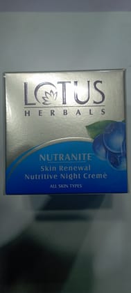 Lotus herbals nutranite skin renewal nutritive night creme 50 g