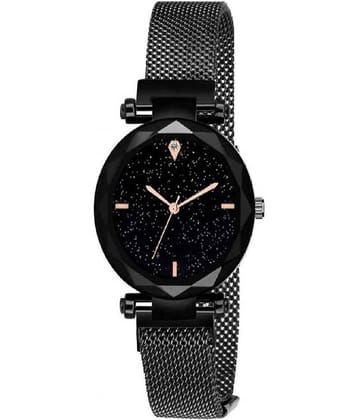 Renaissance Traders - Black Metal Analog Womens Watch