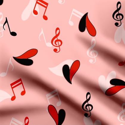 Music love-Organza Satin