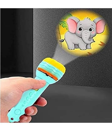 Kidsaholic Toy Torch with 3 slides 24 patterns Mini Projector Torch Toy Flashlight Slide Projector torch for kids (Free subscription of kids Educational worksheets)